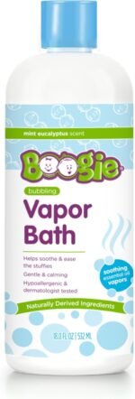 Boogie Kids Botanical Bubble Bath, Soothing Vapor, Made with Plant and Oat Extracts, Natural Essential Oils, Mint Eucalyptus, 18 oz (Pack of 1) - Image 2