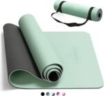 CAMBIVO Yoga Mat for Women Men Kids, 1/3 & 1/4 & 2/5 Inch Extra Thick Yoga Mat Non Slip, 72" x 24" TPE Yoga Mats, Workout Mat with Carrying Strap for Yoga, Pilates and Floor Exercises - Image 2