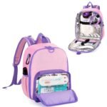 CURMIO Feeding Pump Backpack Compatible with Kangaroo Joey and Compatible with EnteraLite Infinity, Enteral Feeding Tube Bag Backpack for 500ml Feeding Bag, G Tube, J Tube or GJ Tube, Pink, Bag Only - Image 2