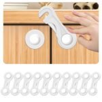 Child Proof Cabinet Locks-(10-Pack) - Child Locks For Cabinets And Drawers,Easy To Install (No Drilling) For Drawers, Cabinet Seat, Toilet Seat, Fridge, Oven, Appliances - Image 2