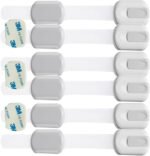 Child Safety Lock Baby Proofing 3M Adhesive No Drilling for Cabinet Drawer Toilet (6Pack Grey child safety lock) - Image 2
