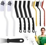 Crevice Cleaning Brush,12 Pcs Cleaning Supplies Cleaning Brush Tools,Hard Bristle Cleaning Brushes for Household Use Bathroom Tiles Kitchen Corner,Sink,Teapot, Bottle,Blender Practical and Durable - Image 2