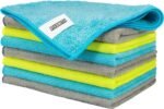 FIXSMITH Microfiber Cleaning Cloth - Pack of 8, Size: 12 x 16 in, Multi-Functional Cleaning Towels, Highly Absorbent Cleaning Rags, Lint-Free, Streak-Free Cleaning Cloths for Car Kitchen Home - Image 2