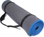 Fitvids All-Purpose 2/5-Inch (10mm) Extra Thick High Density Anti-Slip Exercise Pilates Yoga Mat with Carrying Strap, Multiple Colors - Image 2