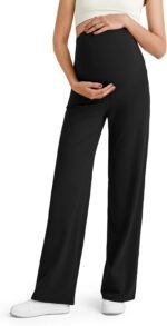 G4Free Women's Maternity BareFeel Wide Leg Yoga Pants - Image 2
