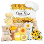 Gift Baskets for Women, Sending Sunshine Sunflower Care Package for Women, Thank You, Get Well, Sympathy Inspirational Valentine's Day Gifts for Her Mom Sister Girlfriend Wife, Self Care Spa Basket - Image 2