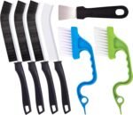 Ginsco 7 Pcs Hard Bristle Crevice Cleaning Brush Kit, Multifunctional Hand Held Gap Cleaning Tools for Small Corner Window Track Kitchen Bathroom - Image 2