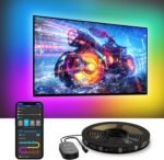 Govee TV LED Backlight, RGBIC Smart LED Strip Lights for 55-65 Inch TVs, Bluetooth and Wi-Fi APP Control, Works with Alexa & Google Assistant, Music Sync, 99+ Scene Modes, Adapter - Image 2