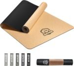 HAPBEAR Large Cork Yoga Mat - 72"x36" Wide Non-Slip for Home Workout, Yoga, Pilates & Stretching - 6mm Cushioned Support - Eco-Friendly & Durable - Bonus Resistance Bands & Carry Bag Included - Image 2
