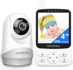 HelloBaby No WiFi Baby Monitor with Voice-Activated Night Vision,4" IPS Camera and Audio, 2-Way Talk and PTZ, 26H Battery and 1000ft Range, Portable for Nursery and Travel - Image 2