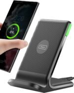 INIU Wireless Charger, 15W Fast Wireless Charging Stand with Dual Coils & Sleep-Friendly Adaptive Light Compatible with Samsung Galaxy S21 S20 Google etc - Image 2