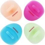 INNERNEED Super Soft Silicone Face Cleanser and Massager Brush Manual Facial Cleansing Scrubber Handheld Wash Pad for Sensitive, Delicate, Dry Skin (Pack of 4) - Image 2