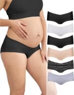 Intimate Portal Maternity Underwear Cotton Pregnancy Postpartum Panties Under the Bump Boyshort Briefs - Image 2