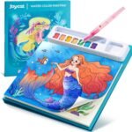 JoyCat Paint with Water Coloring Books for Toddlers, Watercolor Painting Sets for Kids Ages 3-5 4-8, Arts and Crafts Drawing Activities Toy Birthday Gift for Boys Girls (Ocean Princess) - Image 2
