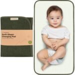 KeaBabies Portable Diaper Changing Pad, Easy Wipe Clean - Foldable Waterproof Baby Changing Mat for Diaper Bag, Compact, Lightweight, 25x13 Newborn, Infant, Baby Changer Travel Essential (Dark Olive) - Image 2