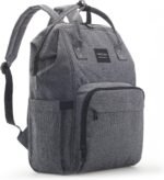 Kiddycare Diaper Bag Backpack | Baby Diaper Bags with Changing Station for Mom | Multipurpose Waterproof Travel Backpack Tote Bag for Maternity Baby Bags Enormous for Unisex, Stylish | Dark Gray - Image 2
