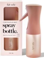 Kitsch Continuous Spray Bottle for Hair – Fine Mist Water Mister & Water Spray Bottle – Recycled Hair Spray Bottle – Spray Bottles for Cleaning, Styling, Plants & More – Terracotta, 150ml - Image 2