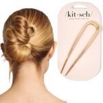 Kitsch French Hair Pins for Women – Elegant & Durable Metal Hair Fork for Updos, Chignon, Bun & Twist Hairstyles, Secure Hold All Day, Comfortable Fit | Ideal Gifts for Women- Gold, 1pc - Image 2