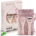 Kitsch Mini Facial Roller & Ice Face Roller Skin Care Tool Set for Women - Face Massager for Puffy Eyes, Cold Therapy, Lymphatic Drainage Massager, Self Care Gifts for Women & Men - Blush - Image 2