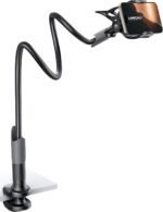 Lamicall Gooseneck Phone Holder for Bed - Cell Phone Mount Clamp Clip, Flexible Long Arm, Overhead Mount for Desk Headboard Bedside, for iPhone Air 17 Pro Max, 16 Pro Max, 15, 14 & 4-7" Phone - Image 2