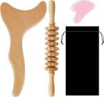 Lymphatic Drainage Massager, 3-in-1 Wood Therapy Massage Tools, Maderoterapia Kit Roller Gua Sha for Back and Muscle Pain Relief, Wood Therapy Tools for Body Shaping, Contouring, Anti-Cellulite - Image 2