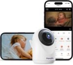 MAMAPRO Baby Monitor with Camera and Audio - 2K Color Night Vision, WiFi Video Baby Monitor - 355° Pan/70°Tilt, AI Motion/Cry/Temp/Humidity Alerts, 2-Way Audio, App for 20 Users, 8 Lullabies - Image 2