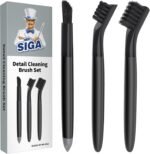 MR.SIGA Grout Cleaner Brush Set, Detail Cleaning Brush Set for Tiles, Sinks, Drains, Grout Brush for Edge, Crevice Cleaning - Image 2