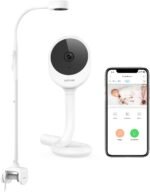 NETVUE Peekababy Baby Camera with Wireless Audio, Adjustable Crib Mount Monitor, Works via 2.4GHz Wi-Fi for Wide Coverage & Stable Connection, Smart App, Two-Way Talk, No Screen (White) - Image 2