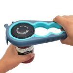 Otstar Jar Opener Bottle Opener and Can Opener for Weak hands, Seniors with Arthritis and Anyone with Low Strength, Mutil Jar Opener Get Lids Off Easily (Blue and Grey) - Image 2