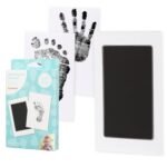 Pearhead Newborn Baby Handprint and Footprint Kit - No Mess Clean-Touch Ink Pad With Impression Cards, Safe for Skin, Perfect Keepsake for Family, Acid-Free, Black - Image 2