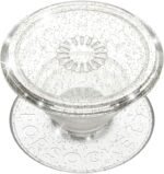 PopSockets Translucent Phone Grip with Expanding Kickstand, PopSockets for Phone, Adhesive Grip, Translucent PopGrip - Clear Glitter Silver - Image 2