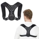 Posture Corrector, Back Brace for Women and Men, Adjustable Back Support, Shoulder Straightener for Improving Hunchback, Providing Pain Relief from Neck, Shoulder, and Upper Back-Black - Image 2