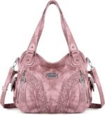 Purses and Handbags Women Fashion Tote Bag Shoulder Bags Top Handle Satchel Purses Washed Synthetic Leather Handbag - Image 2