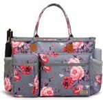 Rabjen Diaper Bag Tote, Travel Multifunction Baby Bag with Insulated Pockets Padded Sleeve for up to 15.7’’ Laptop - Image 2