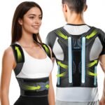 Rakiie Posture Corrector for Women and Men, Upgraded Back Brace with Enhanced Support, Shoulder Straightener with Cushioned Shoulder Pads & Underarm Pain Relief Strap, Size M (Underbust: 35.4"-41") - Image 2
