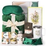 Self Care Gift Basket for Women Birthday Relaxing Spa Set Gifts with Luxury Flannel Blanket Sympathy Care Package Get Well Soon Thinking of You for Mom Wife Sister Best Friend Grandma - Image 2