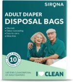 Sirona Disposable Bags for Adult Diapers | Discreet, Locks In Odors, Leak-Proof Adhesive, Environmentally Friendly & Biodegradable | Travel-Friendly Disposal Bags Pack of 10 - Image 2