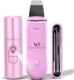 Skin Scrubber Face Spatula (Set of 3) - Deep Cleansing Blackhead Remover with Facial Mist Sprayer & Extraction Toolkit - Ultrasonic Skin Scrubber with Pore Extractor & Serum Infuser- Face Scraper Kit - Image 2