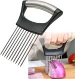 Stainless Steel Onion Holder for Slicing,Onion Slicer Holder,Onion Cutter for Slicing of Onions,Tomatoes,Avocados,Eggs and Other Vegetables,KItchen Utensils - Image 2