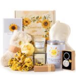 Sunflower Sending Sunshine Get Well Soon Gift Basket - Care Package for Women, Unique Birthday Box, Thinking of You for Her, Relaxing Spa Bath for New Mom, Sister, Best Friend - Image 2