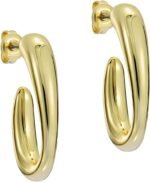 Ted Baker London Corie Contour Hoop Earrings for Women (Gold) - Image 2