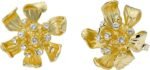 Ted Baker London Futura Furled Flower Stud Earrings for Women (Gold/Crystal) - Image 2