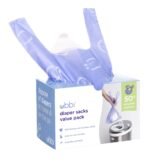 Ubbi Disposable Nappy Sacks, Lavender Scented, Easy-To-Tie Tabs, Baby Diaper Disposal or Pet Waste Bags, Value Pack, 400 Count - Image 2