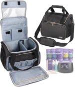 Universal Waxing Kit Carry Bag Compatible with Tress Wellness - Portable Organizer for Wax Warmer, Wax Beans, Pre & After Wax Sprays, and Accessories - Only Bag (Elegant Grey) - Image 2