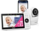 VTech VM901 Smart WiFi Baby Monitor with 1080p FHD Camera and 5" HD IPS Display, Free App, Remote Pan Tilt Zoom, Night Vision, Motion Detection Alerts - Image 2