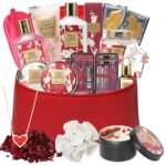 Valentines Day Gifts for Mom Spa Gift Set for Women 17Pcs Luxury Bath & Body Gift Set Beauty Care Kit with Necklace | Mothers Day, Birthday, Christmas Gifts for Her Wife Pampering Kit for Travel - Image 2
