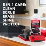 Weiman Glass Cooktop & Stove Top Cleaner Kit, Removes Grease & Burnt-On Food, Safe for Gas, Induction, Electric Cooktops & Air Fryers, Streak-Free Shine, Includes Stove Scraper & Scrubbing Pad, 10 oz - Image 2