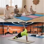 Extra Long & Wide Thick Yoga Mat for Tall Men & Women,76''x32.6''x7mm - High Density TPE Non-Slip Both Sides, Lightweight 1.1kg with Superior Cushioning for gymnastics, Pilates, Home, Workout (Blue-orange) - Image 7