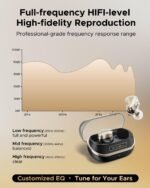 SoundPEATS H3 Hi-Res Wireless Bluetooth Headphones with LDAC, aptX Lossless, Triple Units (1DD+2BA), 55dB Active Noise Cancellation, 6 AI Microphones, Transparent Mode, BT5.4, APP, 37H, IPX5 - Image 4