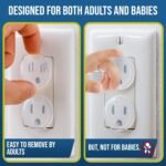 Clear Outlet Covers (50 Pack) Value Pack – Baby Safety Outlet Plug Covers – Durable & Steady – Child Proof Your Outlets Easily - Image 5